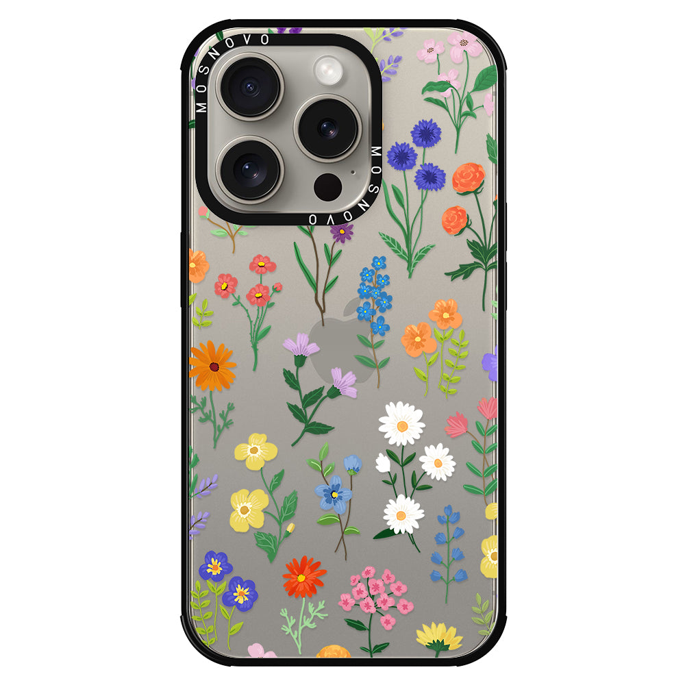 Botanical Floral Phone Case - iPhone 15 Pro Case - MOSNOVO