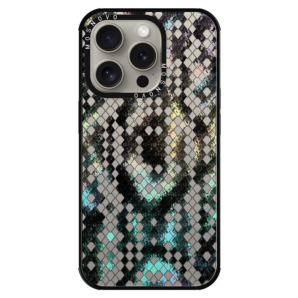 Rainbow Snake Print Phone Case - iPhone 15 Pro Case - MOSNOVO