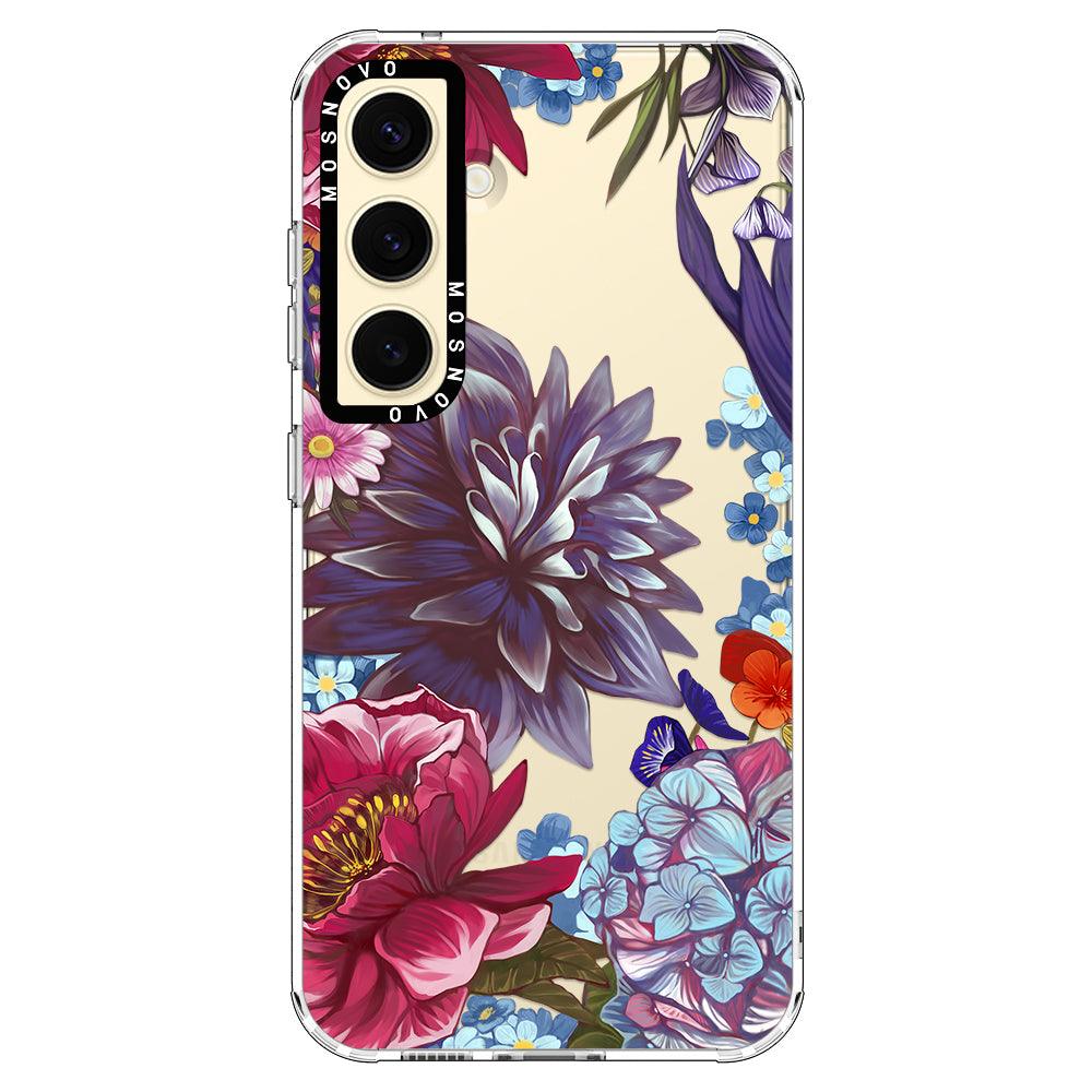 Lilac Floral Phone Case - Samsung Galaxy S24 Plus Case - MOSNOVO