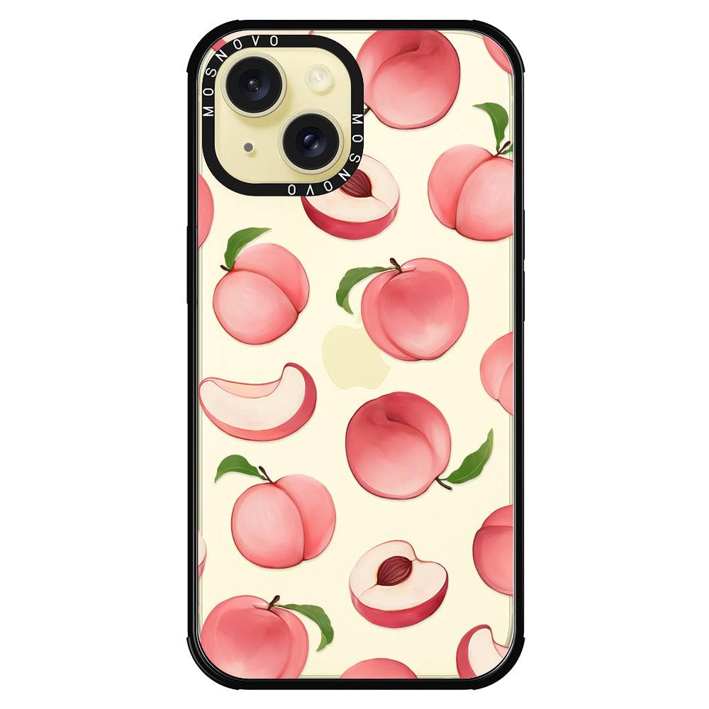 Cute Peach Phone Case - iPhone 15 Plus Case - MOSNOVO