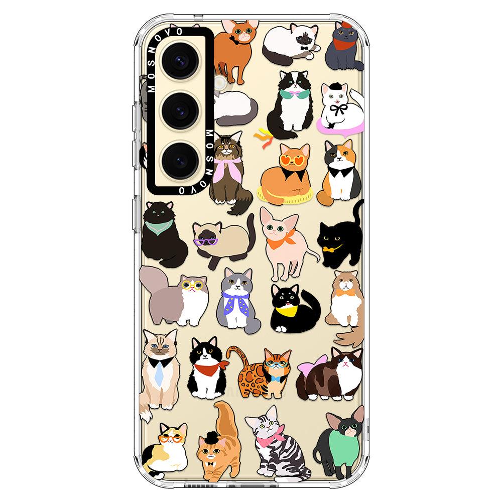 Cute Cats Phone Case - Samsung Galaxy S24 Plus Case - MOSNOVO