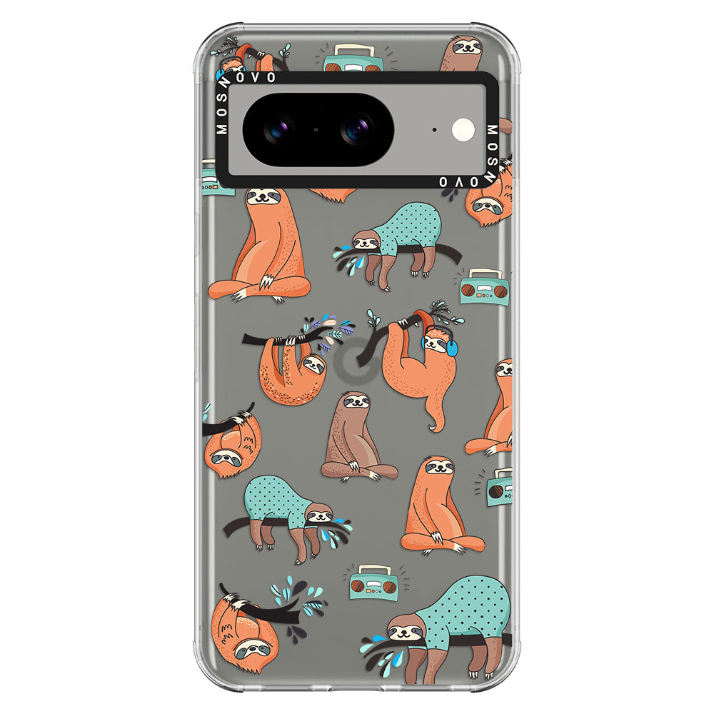 Musical Sloth Phone Case - Google Pixel 8 Case - MOSNOVO