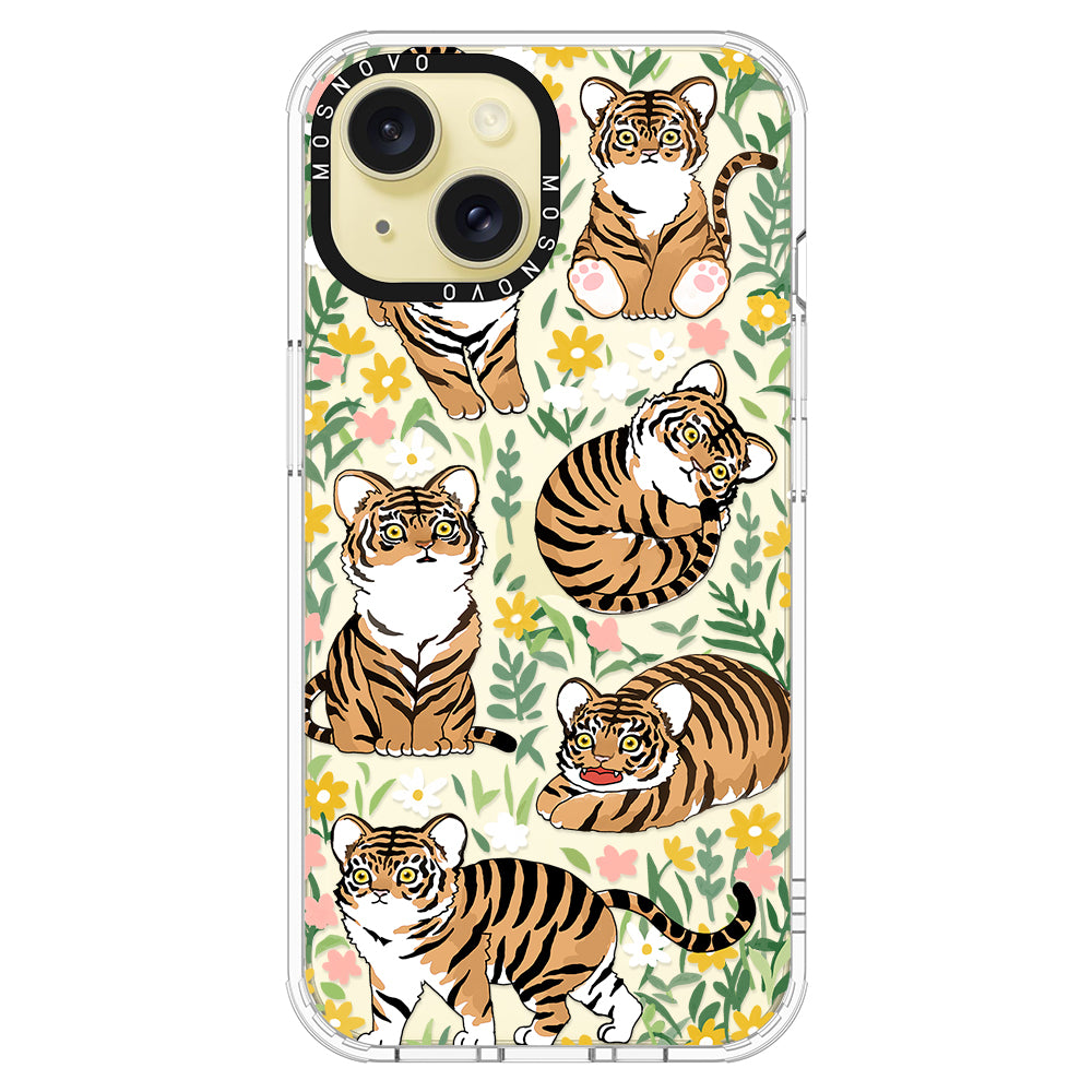 Cute Tiger Phone Case - iPhone 15 Case - MOSNOVO