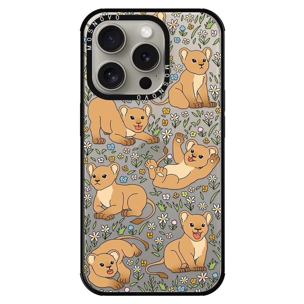 Cute Lion Phone Case - iPhone 15 Pro Case - MOSNOVO