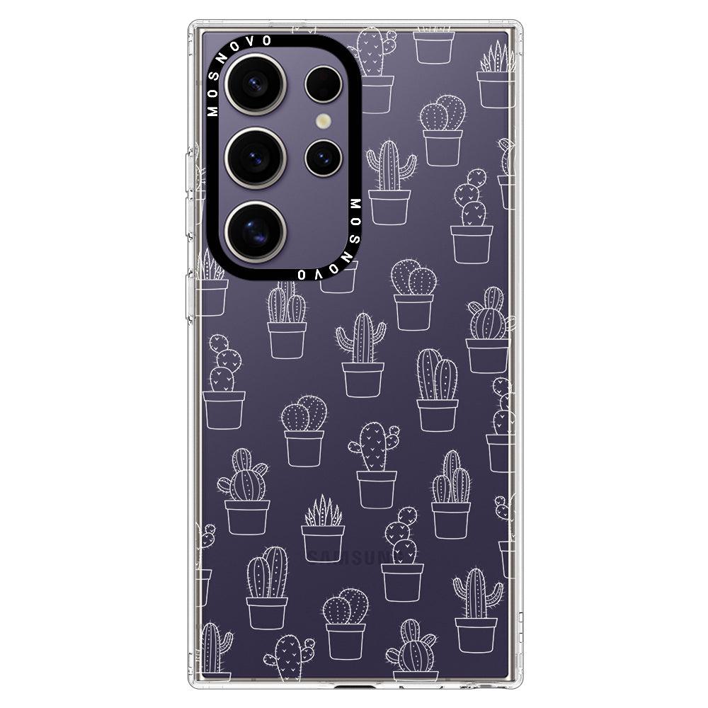 Little Potted Cactus Phone Case - Samsung Galaxy S24 Ultra Case - MOSNOVO