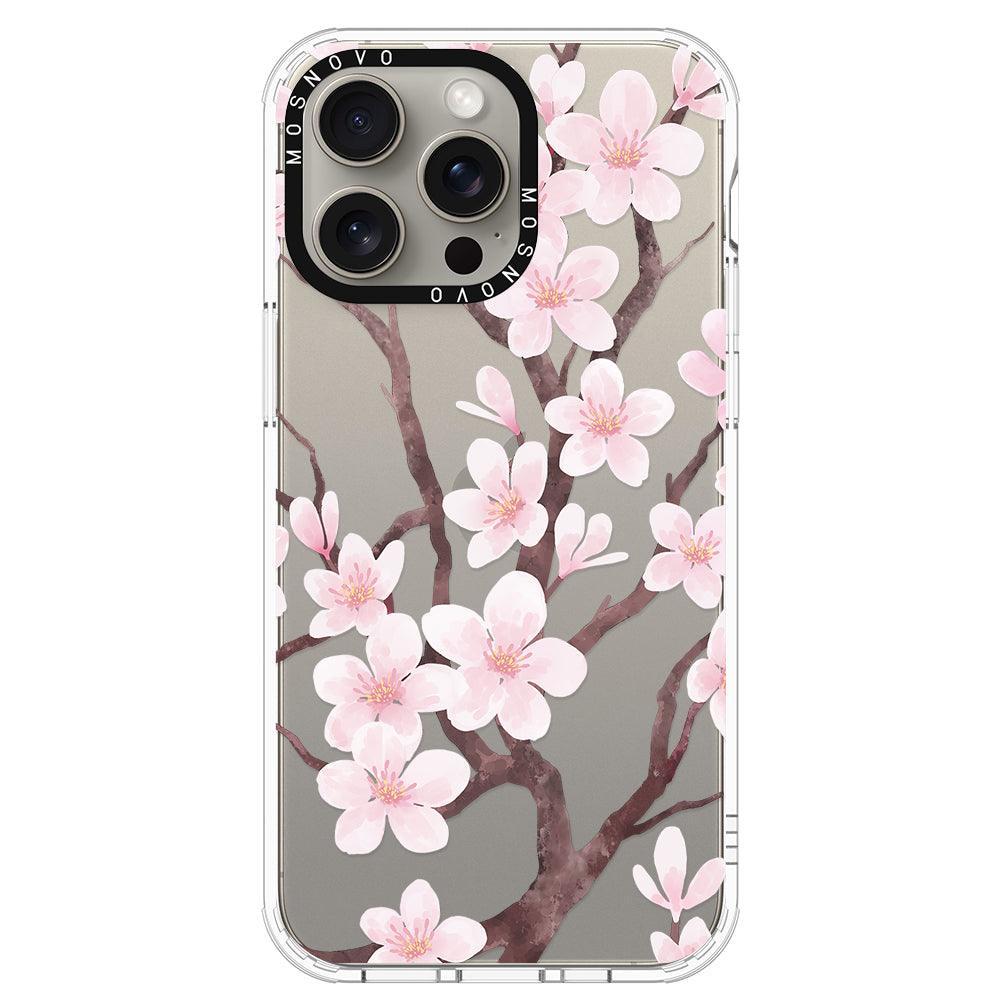 Cherry Blossom Flower Phone Case - iPhone 15 Pro Max Case - MOSNOVO