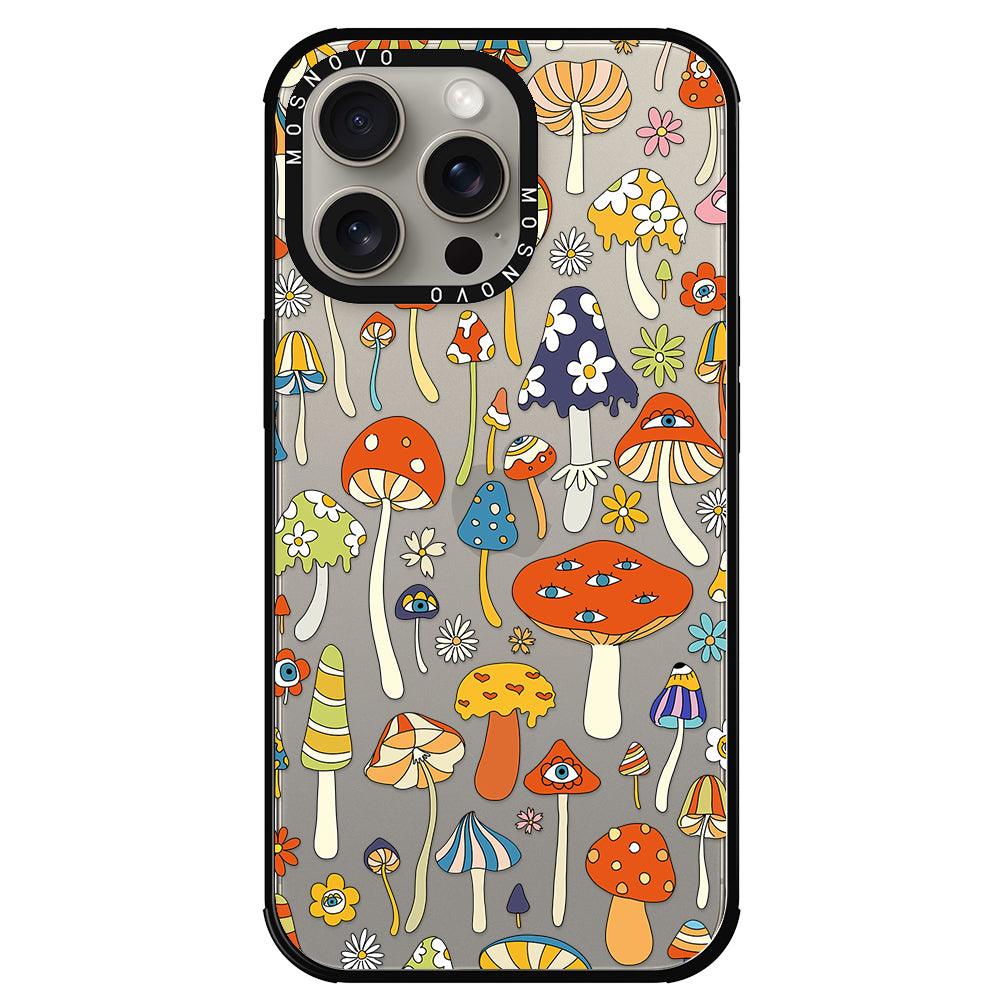 Mushroom Art Phone Case - iPhone 15 Pro Max Case - MOSNOVO