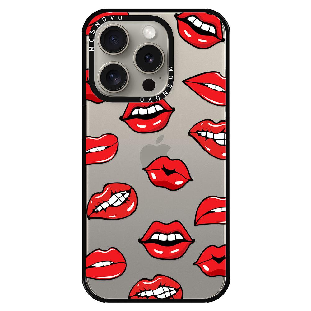 Hot Lips Phone Case - iPhone 15 Pro Case - MOSNOVO