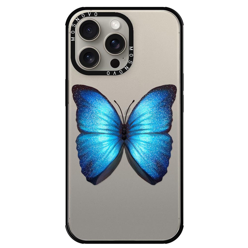 Shimmering Butterfly Phone Case - iPhone 15 Pro Max Case - MOSNOVO