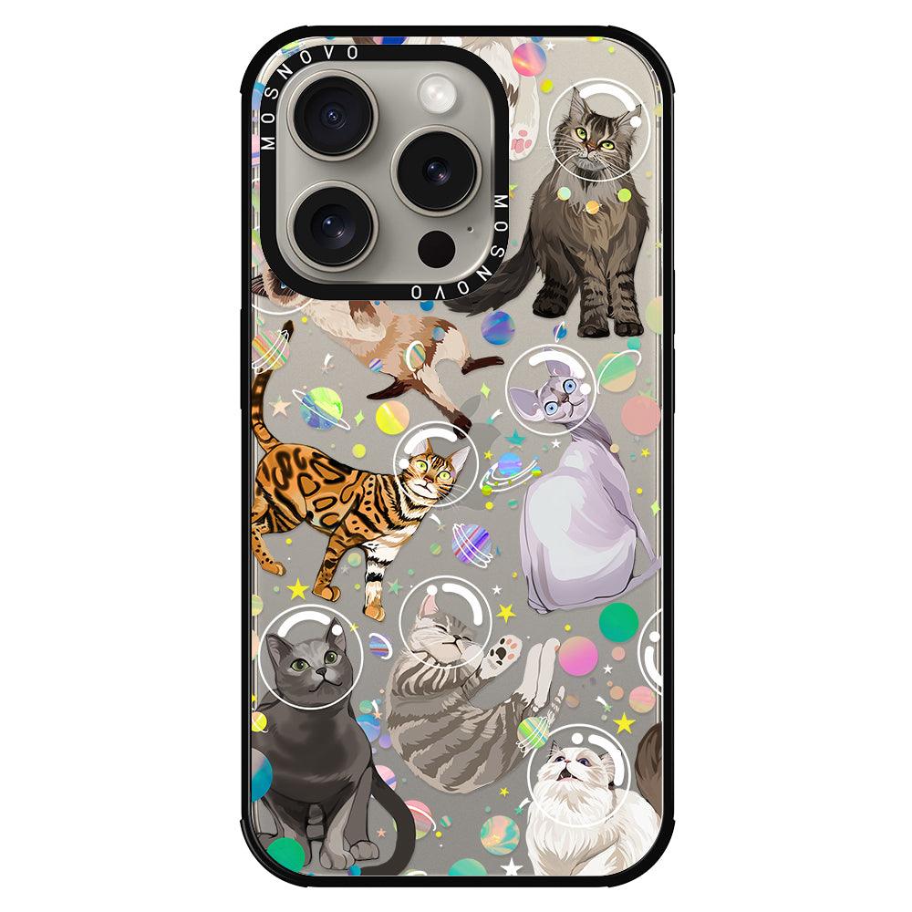 Space Cat Phone Case - iPhone 15 Pro Case - MOSNOVO