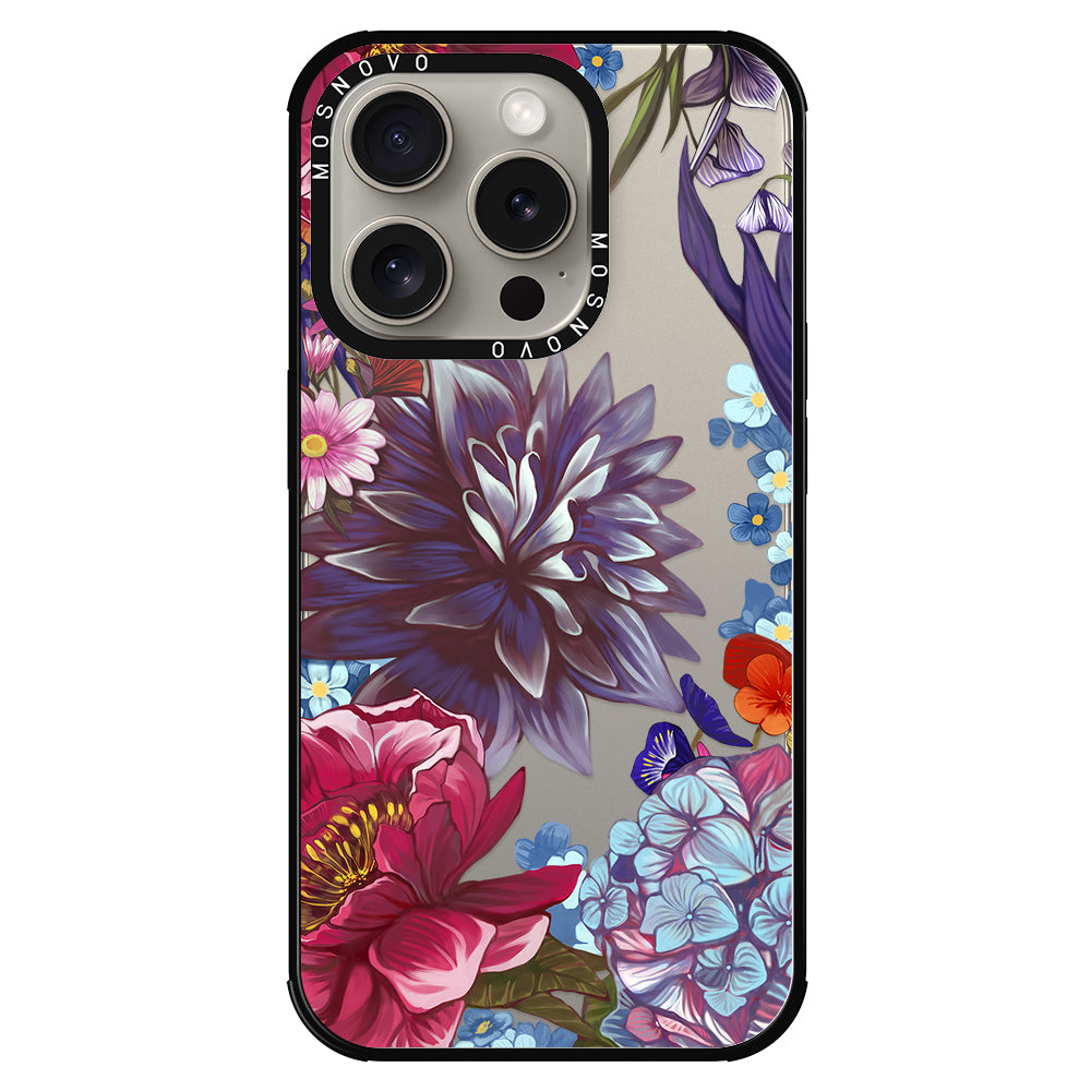 Blue Lilacs Phone Case - iPhone 15 Pro Case - MOSNOVO