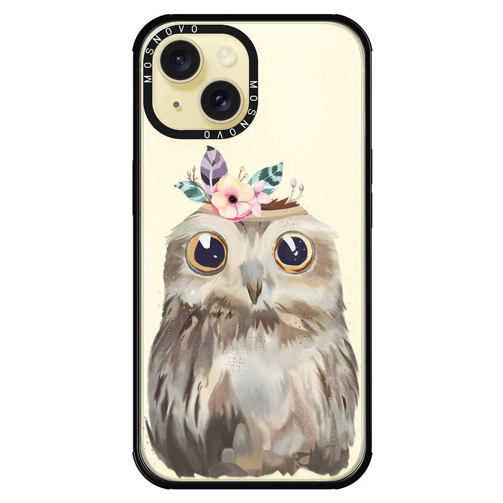 Cute Owl Phone Case - iPhone 15 Case - MOSNOVO