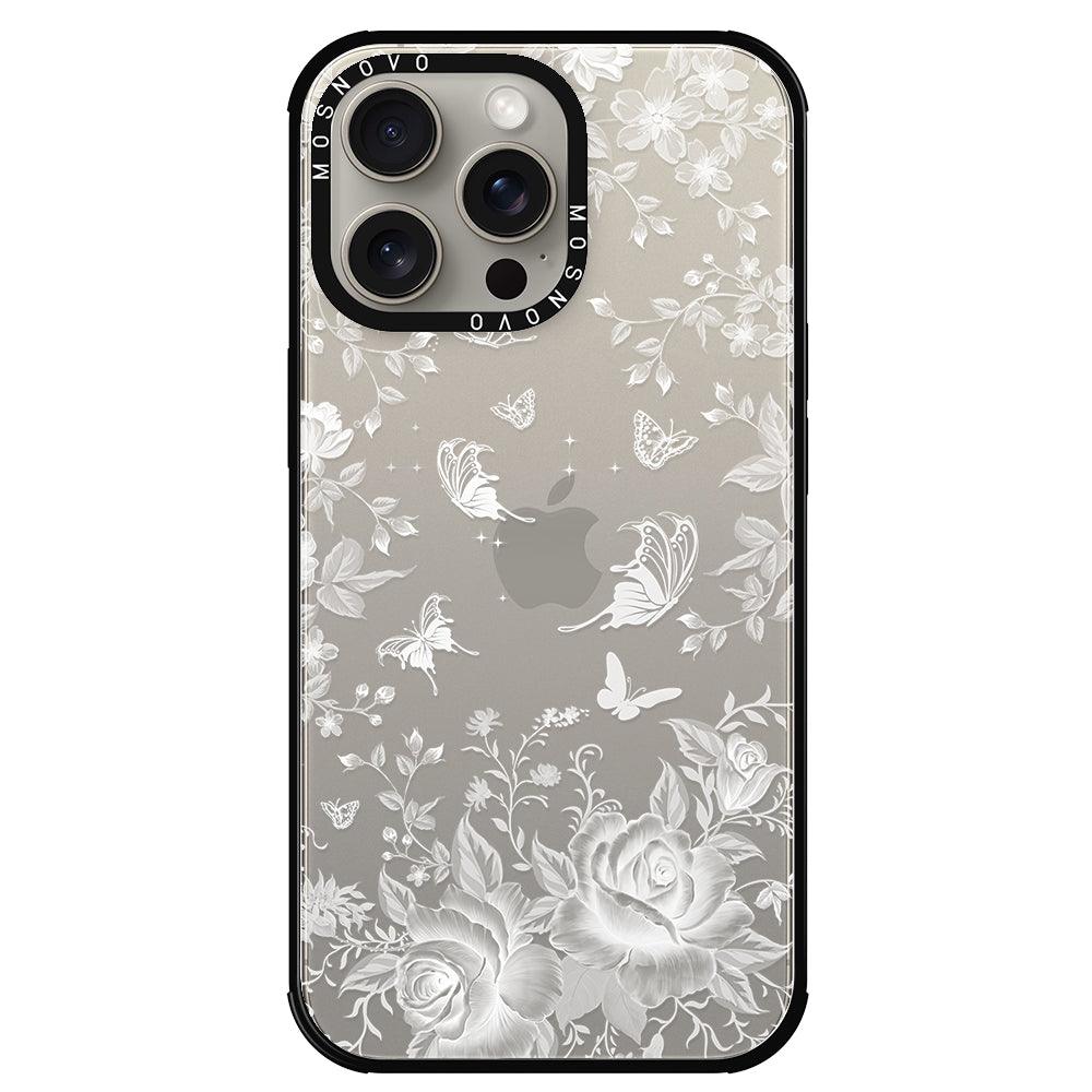 Fairy White Garden Phone Case - iPhone 15 Pro Max Case - MOSNOVO