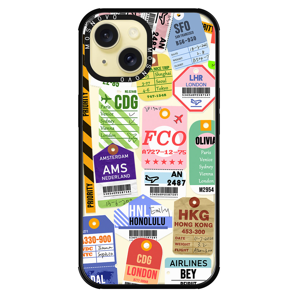 Ticket Label Phone Case - iPhone 15 Case - MOSNOVO