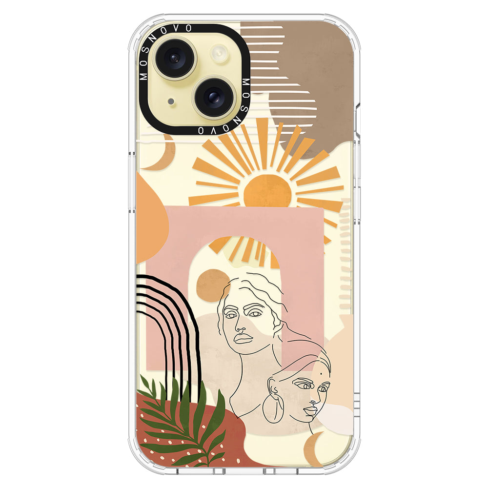 Modern Collage Art Phone Case - iPhone 15 Case - MOSNOVO