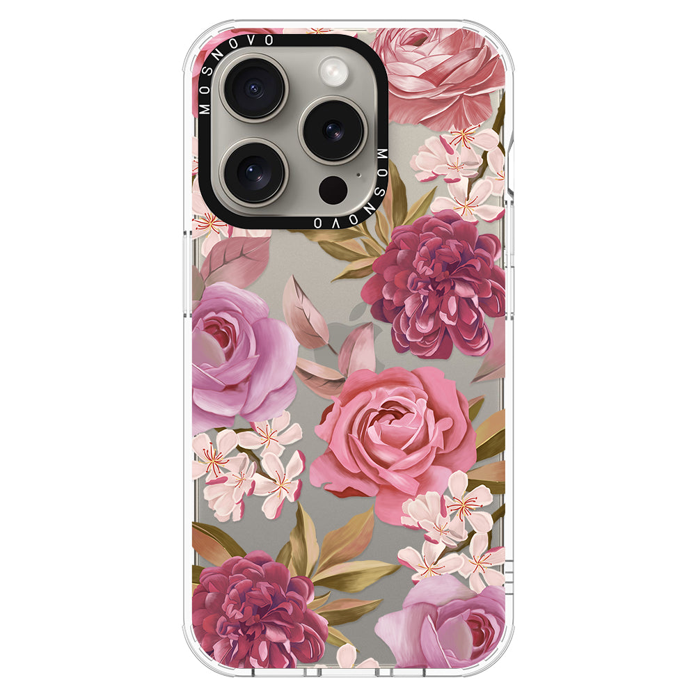 Blossom Flowe Floral Phone Case - iPhone 15 Pro Case - MOSNOVO