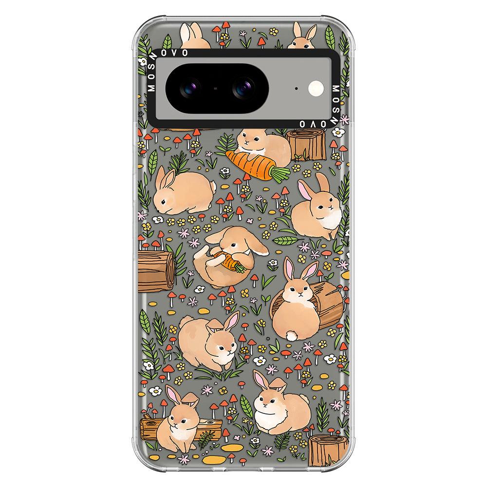 Cute Bunny Garden Phone Case - Google Pixel 8 Case - MOSNOVO