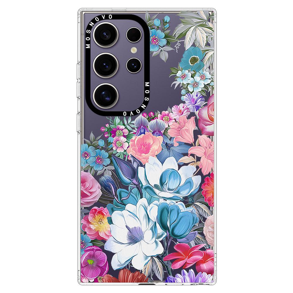 Magnolia Flower Phone Case - Samsung Galaxy S24 Ultra Case - MOSNOVO