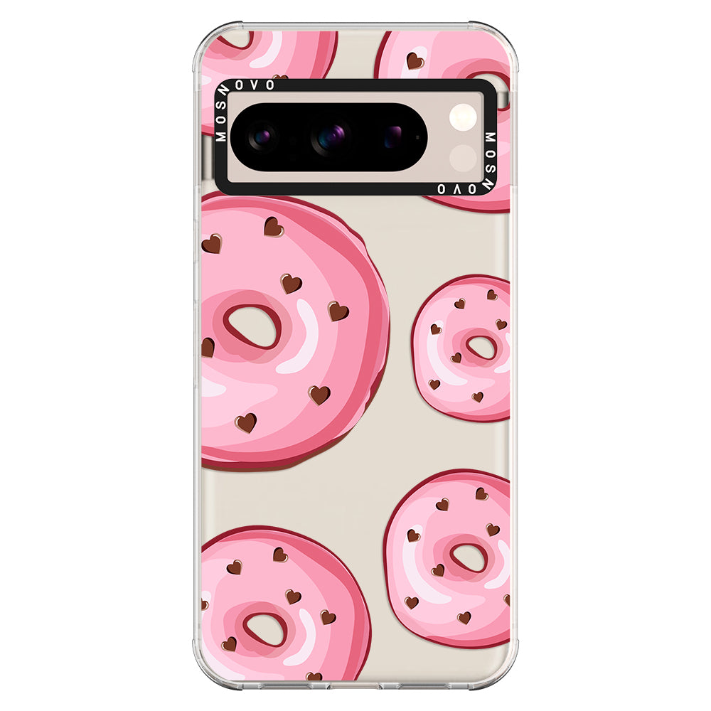 Pink Donuts Phone Case - Google Pixel 8 Pro Case - MOSNOVO