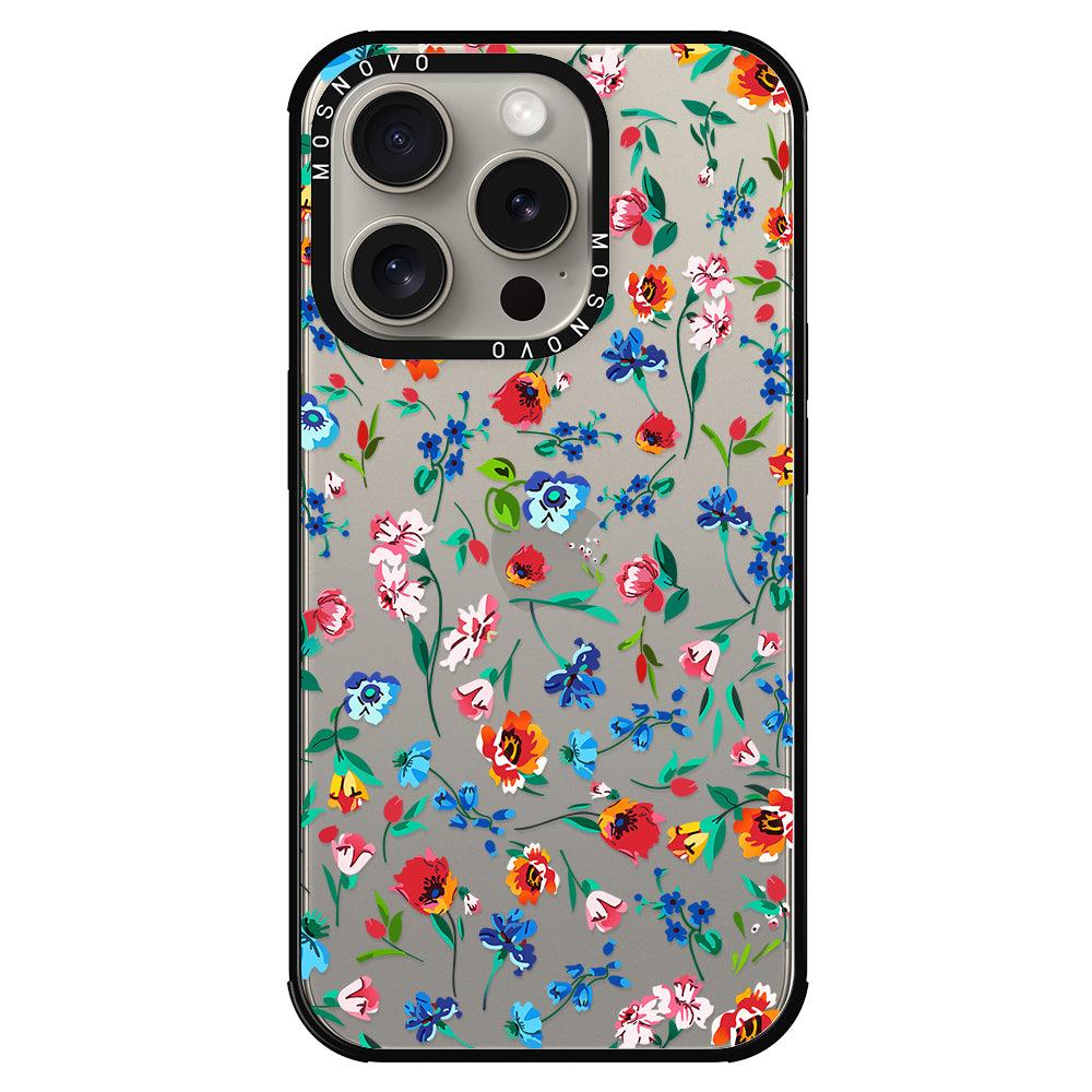 Little Wild Flower Phone Case - iPhone 15 Pro Case - MOSNOVO