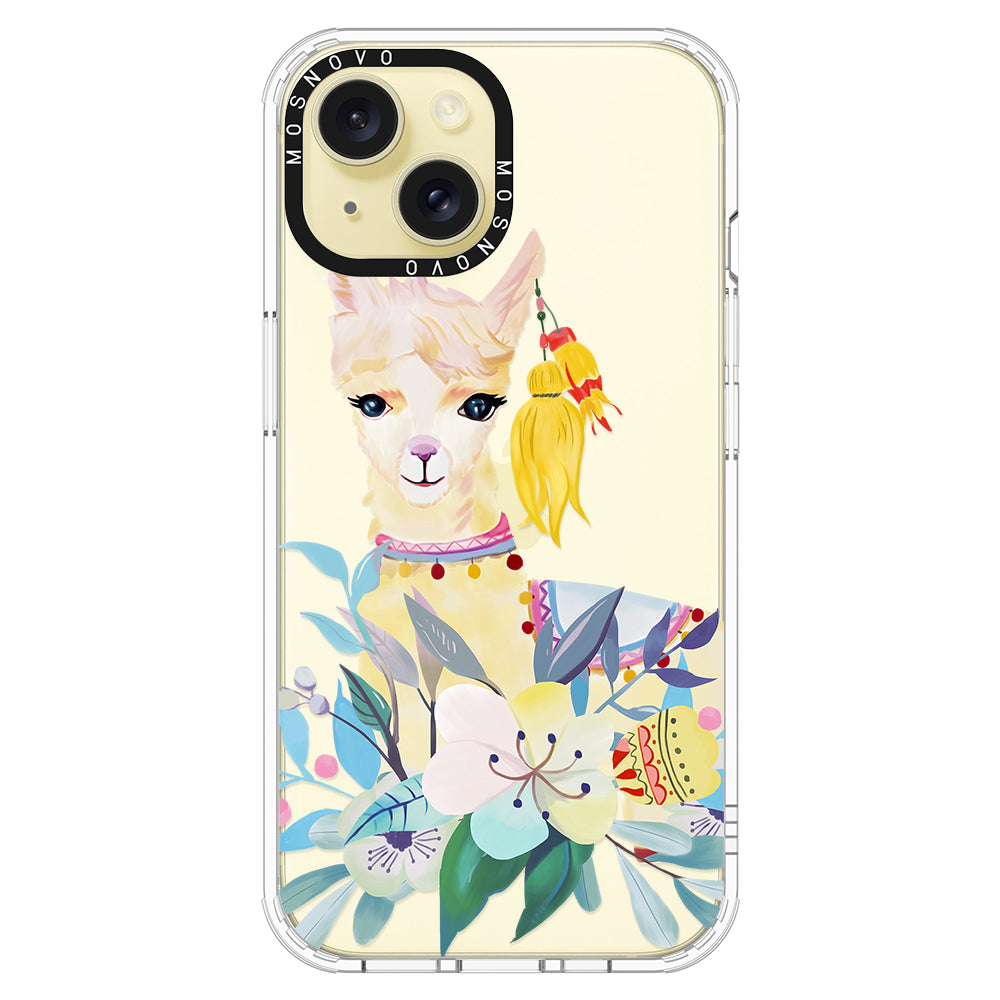 Boho Llama Phone Case - iPhone 15 Plus Case - MOSNOVO