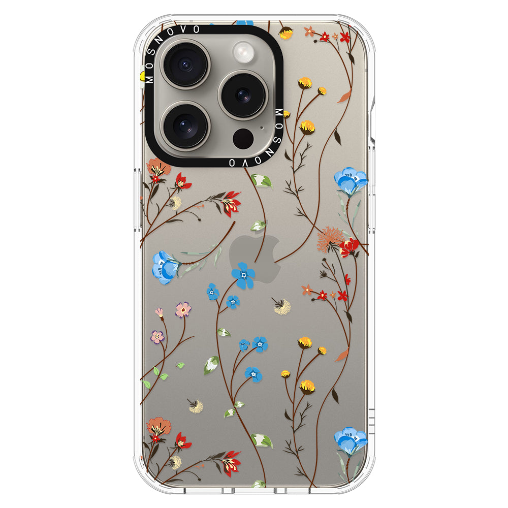 Wildflowers Phone Case - iPhone 15 Pro Case - MOSNOVO