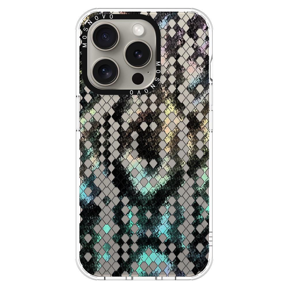 Rainbow Snake Print Phone Case - iPhone 15 Pro Case - MOSNOVO