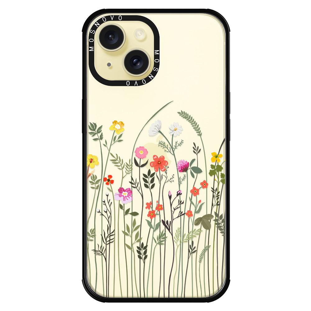 Spring Wildflower Phone Case - iPhone 15 Plus Case - MOSNOVO