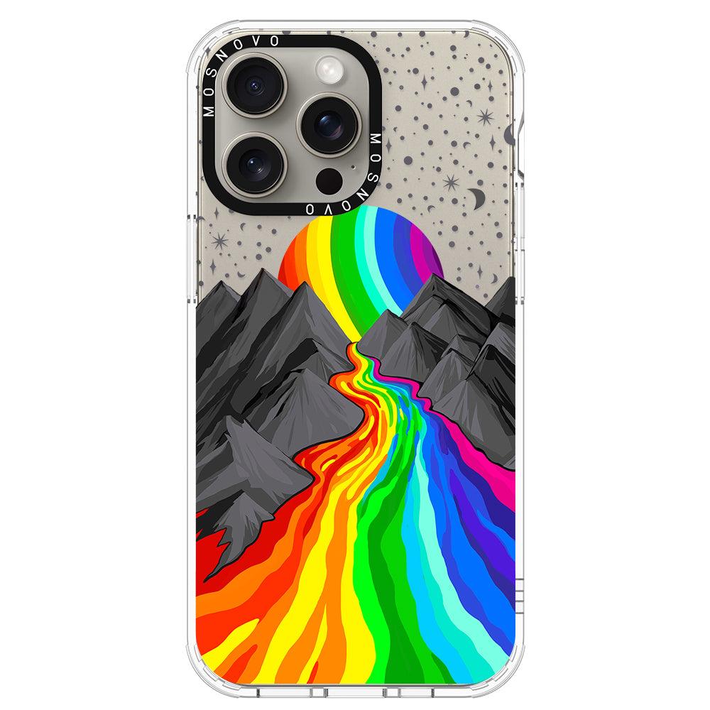 Rainbow Landscape Phone Case - iPhone 15 Pro Max Case - MOSNOVO