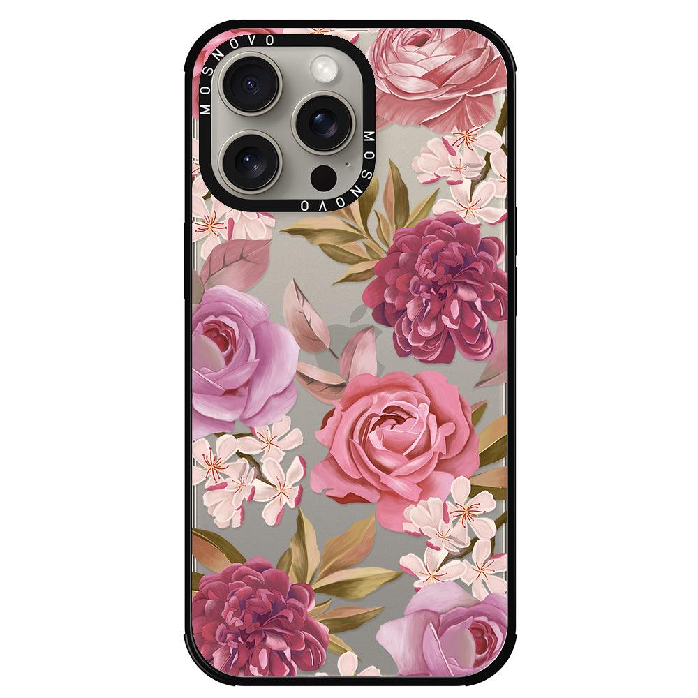 Blossom Flowe Floral Phone Case - iPhone 15 Pro Max Case - MOSNOVO