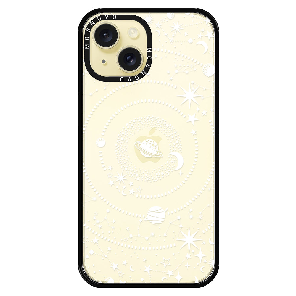 White Galaxy Phone Case - iPhone 15 Case - MOSNOVO