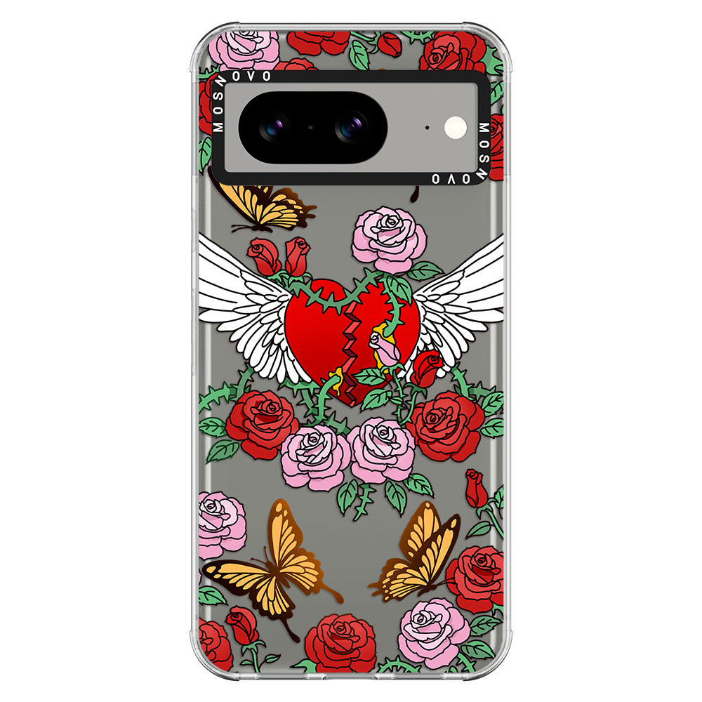 Wing Heart Phone Case - Google Pixel 8 Case - MOSNOVO