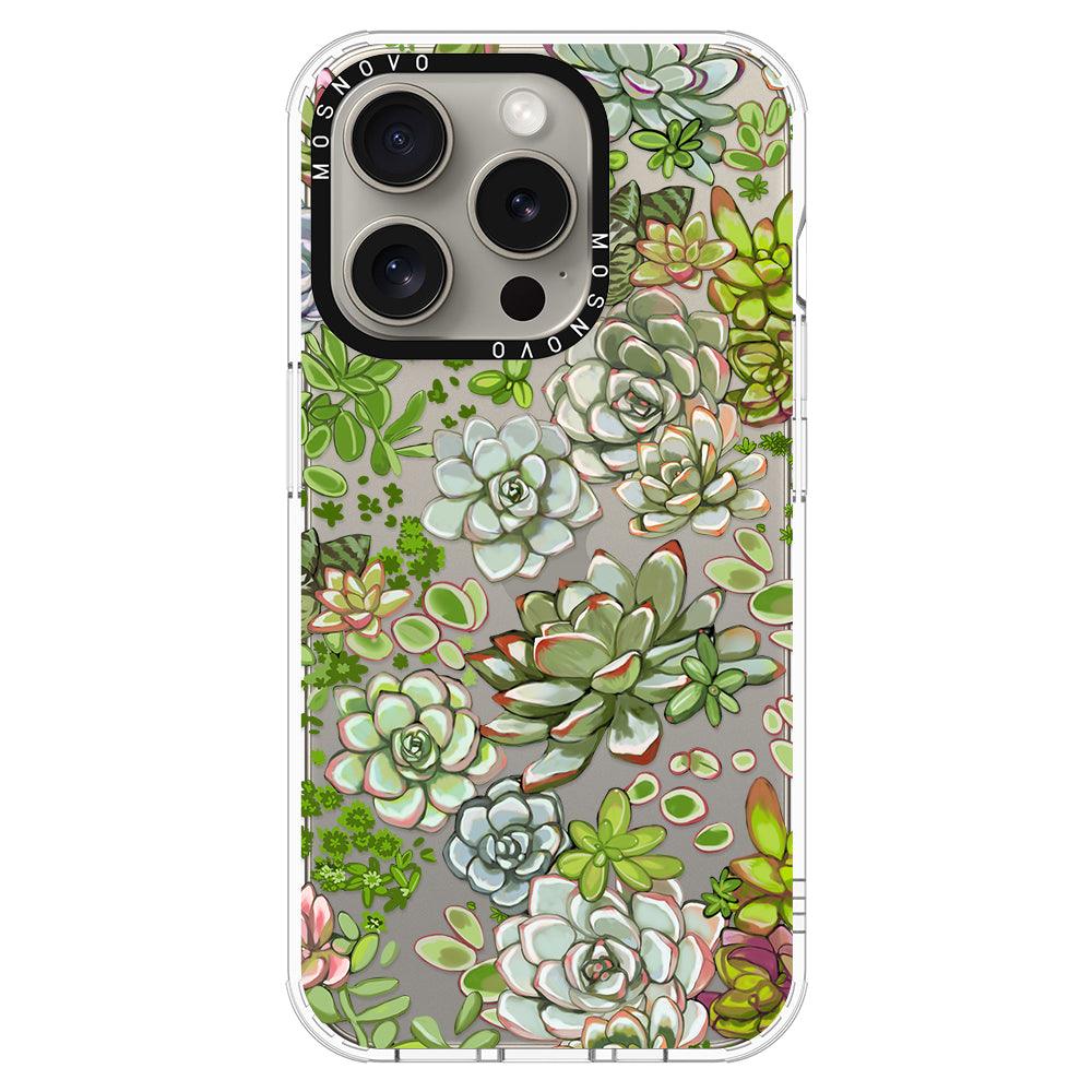 Succulent Phone Case - iPhone 15 Pro Case - MOSNOVO