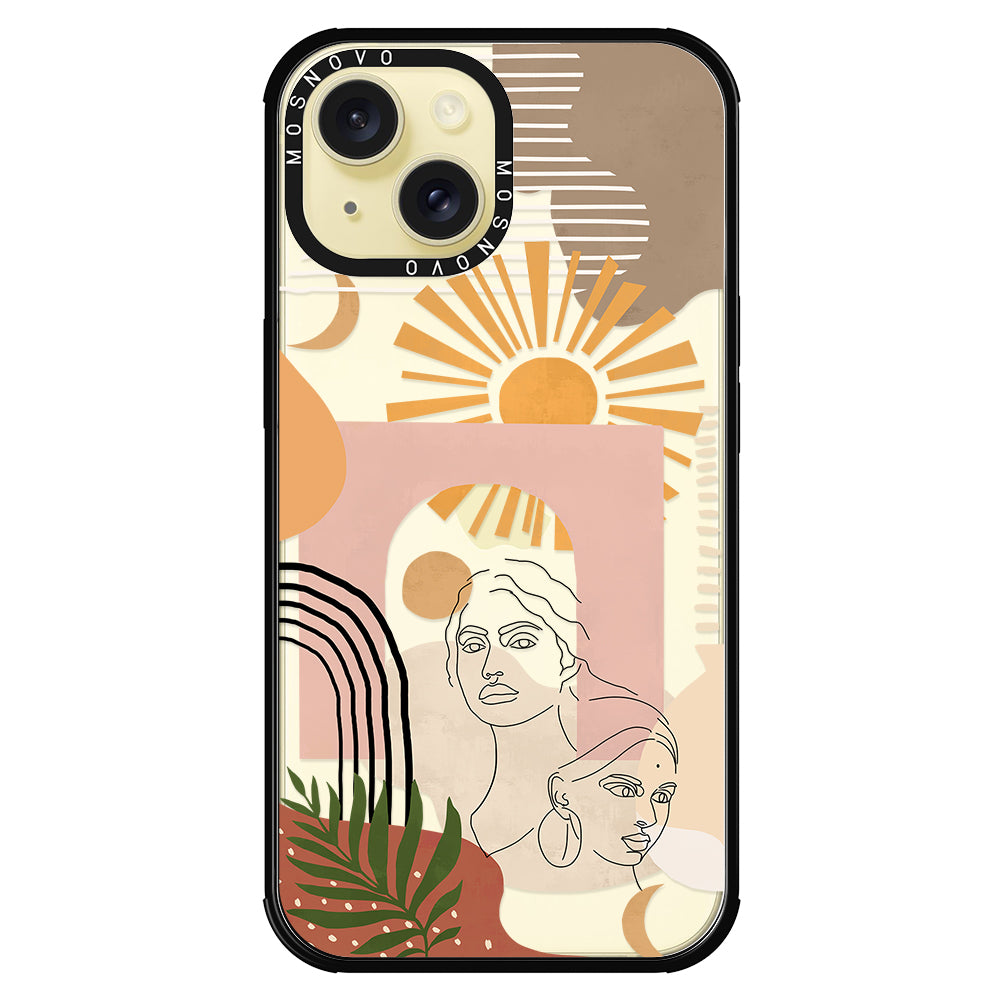 Modern Collage Art Phone Case - iPhone 15 Case - MOSNOVO