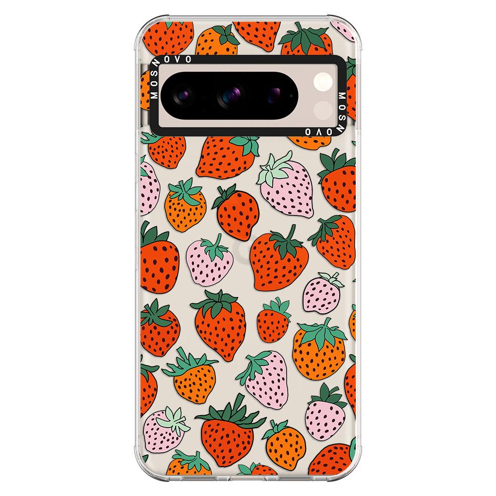 Cute Strawberry Phone Case - Google Pixel 8 Pro Case - MOSNOVO