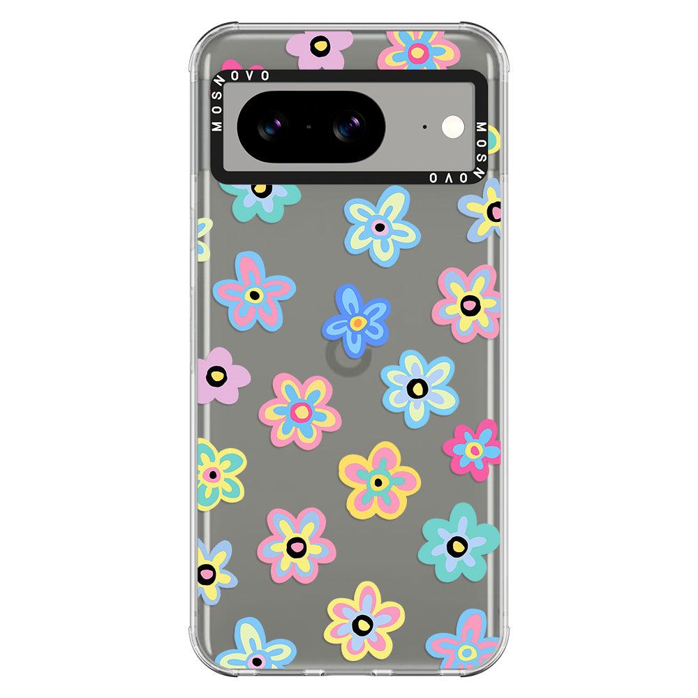 Groovy Flower Phone Case - Google Pixel 8 Case - MOSNOVO