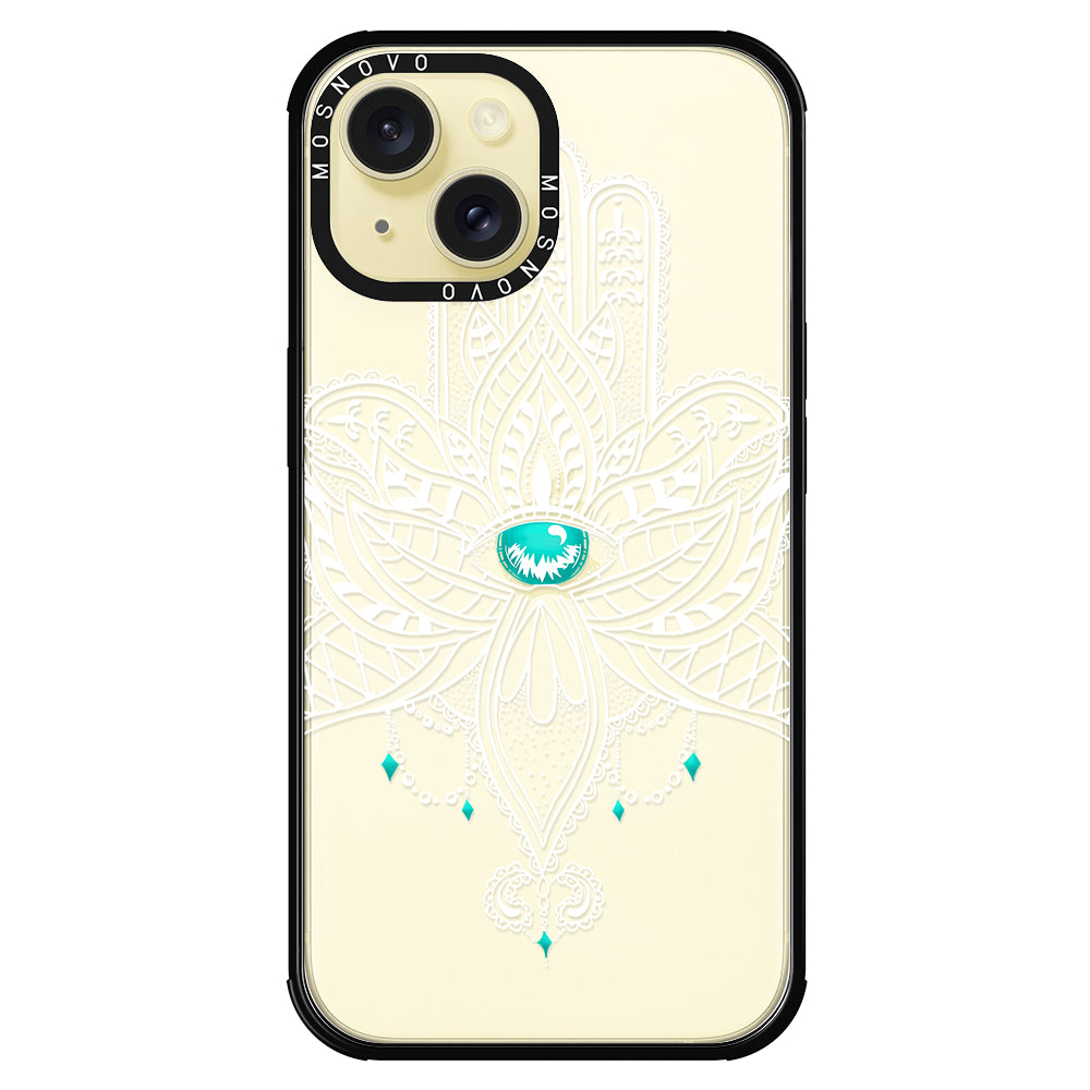 Hamsa Hand Phone Case - iPhone 15 Case - MOSNOVO