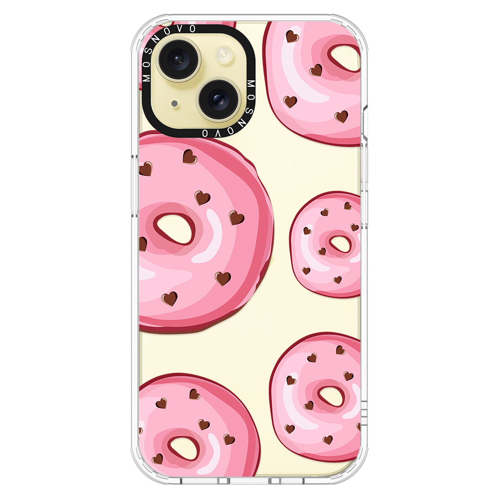 Pink Donuts Phone Case - iPhone 15 Case - MOSNOVO