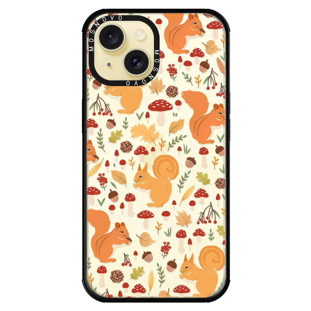 Autumn Squirrel Phone Case - iPhone 15 Case - MOSNOVO