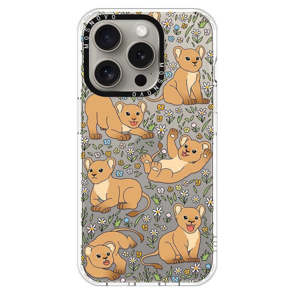 Cute Lion Phone Case - iPhone 15 Pro Case - MOSNOVO