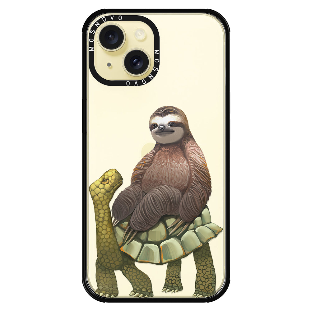 Sloth Turtle Phone Case - iPhone 15 Case - MOSNOVO