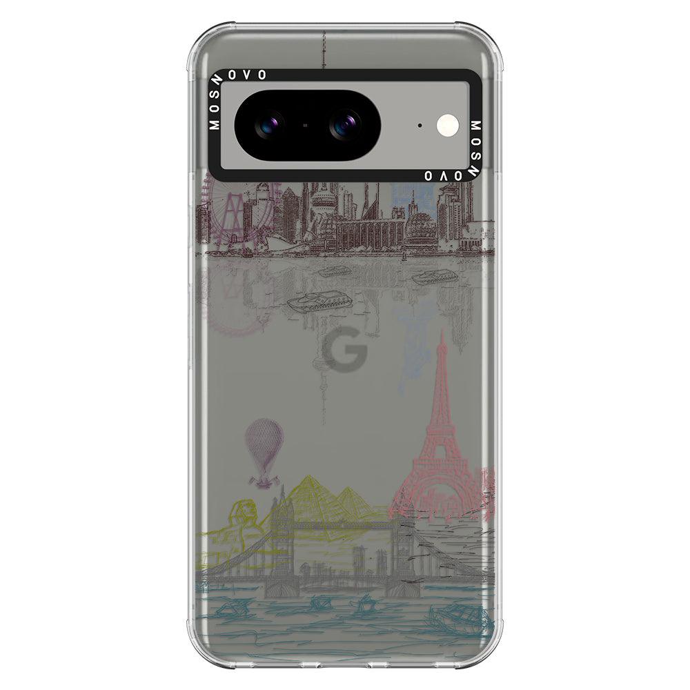 The World City Phone Case - Google Pixel 8 Case - MOSNOVO