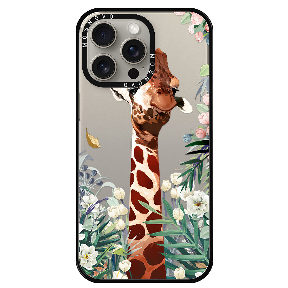 Giraffe In The Garden Phone Case - iPhone 15 Pro Max Case - MOSNOVO