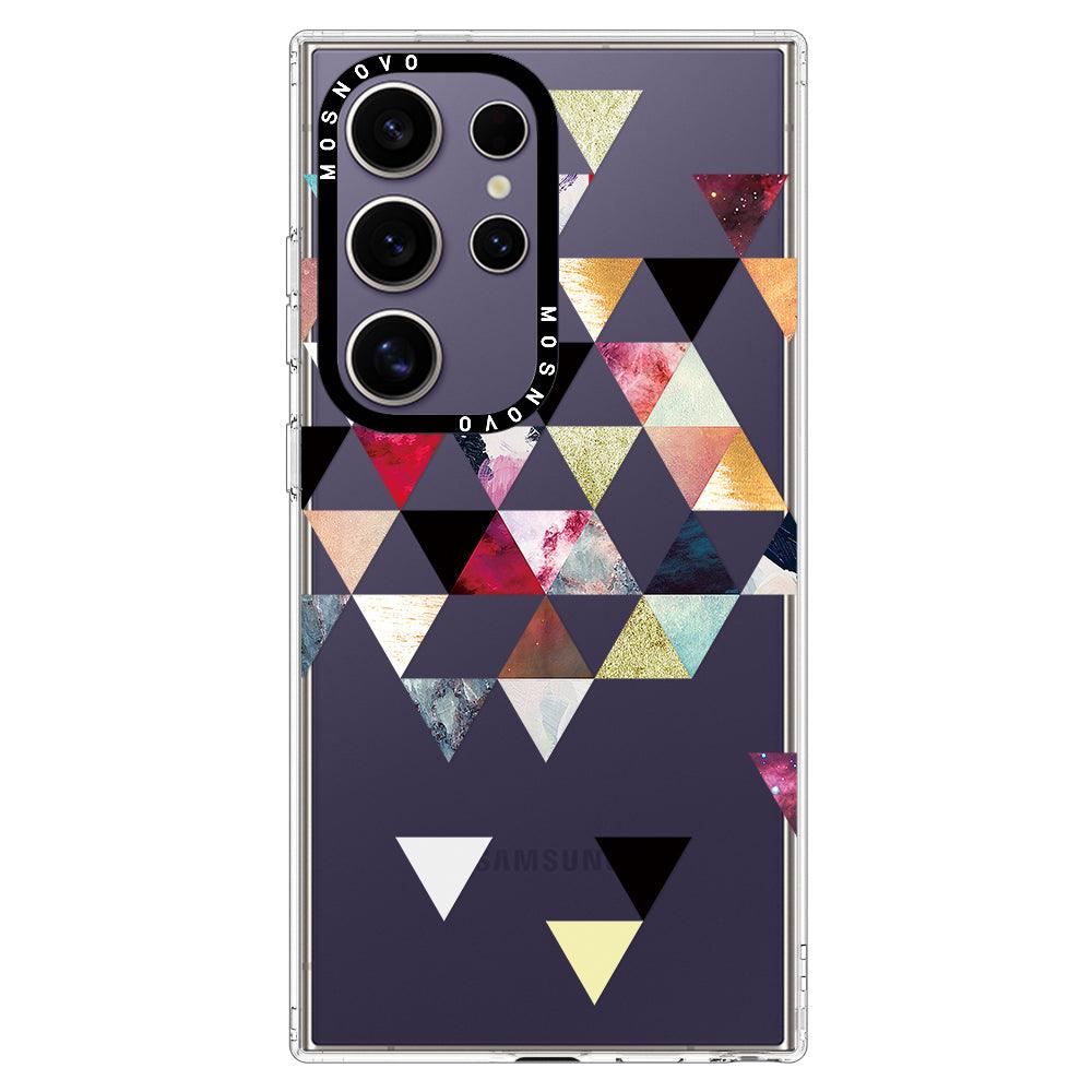 Triangles Stone Marble Phone Case - Samsung Galaxy S24 Ultra Case - MOSNOVO