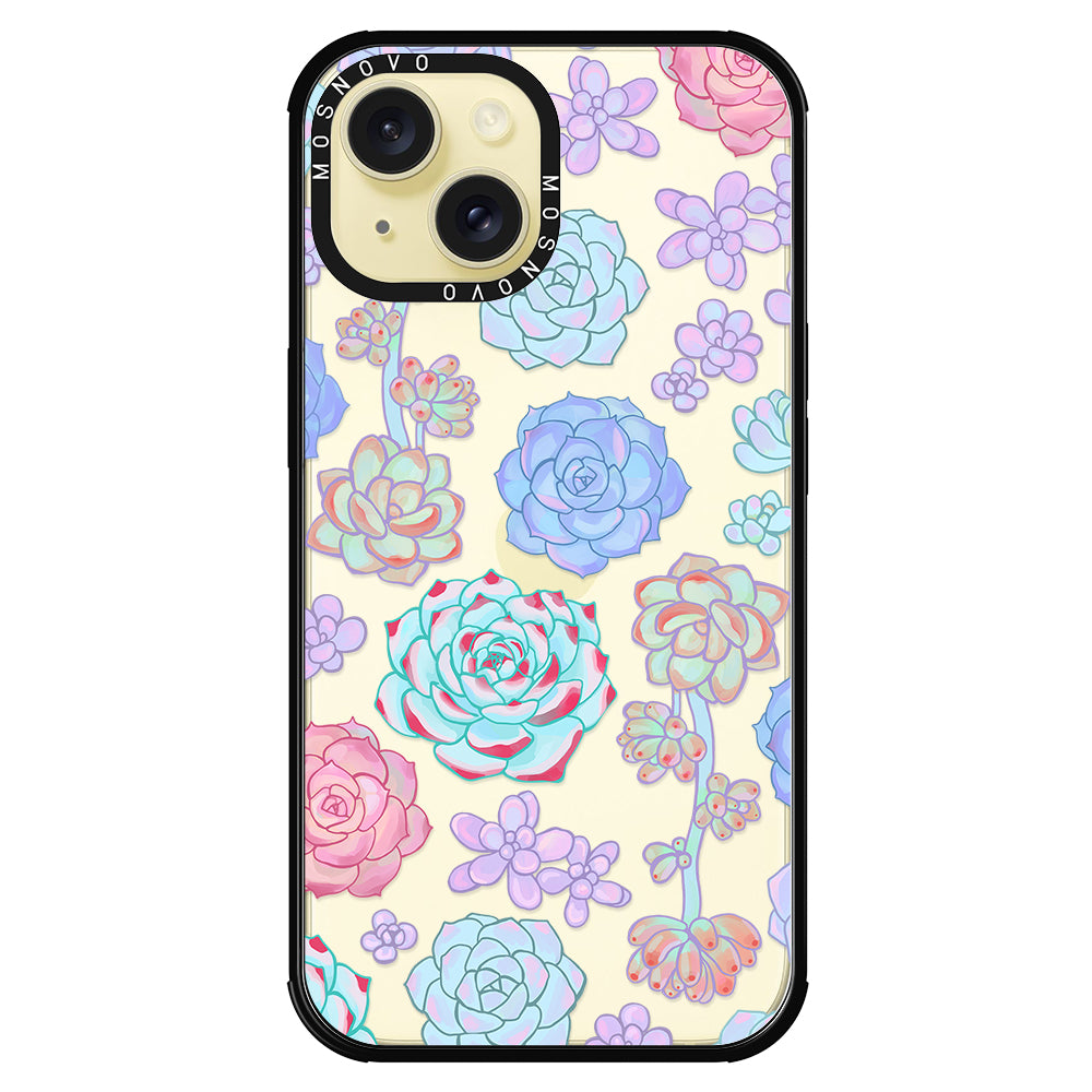 Succulents Phone Case - iPhone 15 Plus Case - MOSNOVO