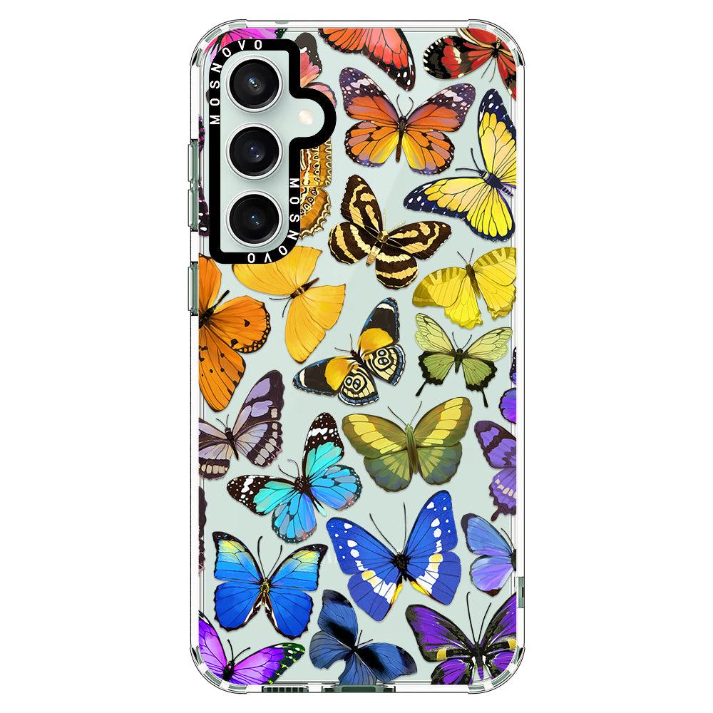 Rainbow Butterfly Phone Case - Samsung Galaxy S23 FE Case