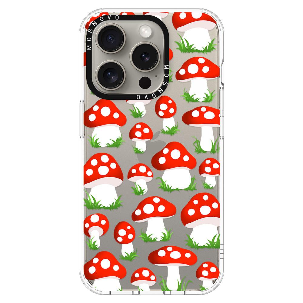 Cute Mushroom Phone Case - iPhone 15 Pro Case - MOSNOVO