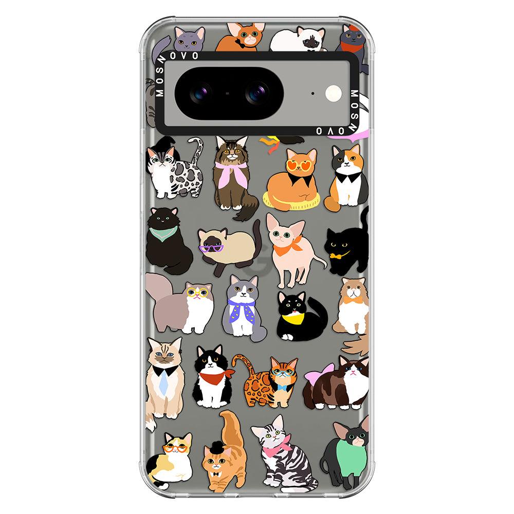 Cute Cat Phone Case - Google Pixel 8 Case - MOSNOVO