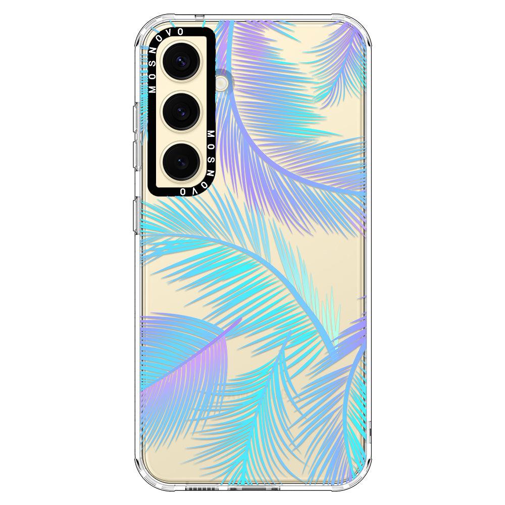 Gradient Tropical Palm Leaf Phone Case - Samsung Galaxy S24 Case - MOSNOVO