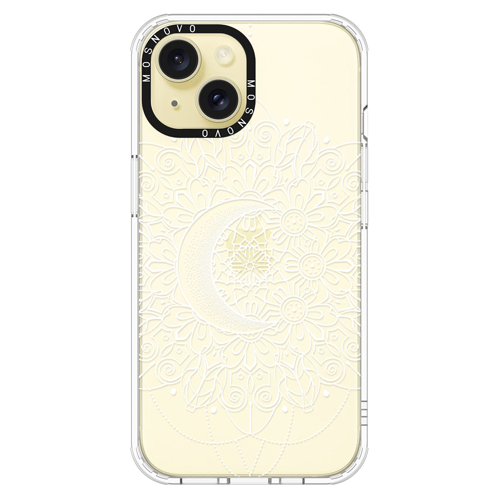 Celestial Moon Mandala Phone Case - iPhone 15 Plus Case - MOSNOVO